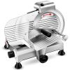 Meat Slicer Machine,8.5/10 inch Commercial Meat Slicer, 240W Frozen Meat Cheese Deli Slicer