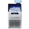 Commercial Ice Maker Machine, 80-110LBS/24H Under Counter Ice Maker, Stainless Steel Freestanding Ice Machine,Self-Cleaning, 2 Water Inlet Modes