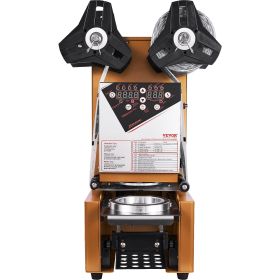 VEVOR Fully Automatic Cup Sealing Machine, 500-650 Cups/H, Cup Sealer Machine for 190 mm Tall & 90/95 mm Cup (default: default)