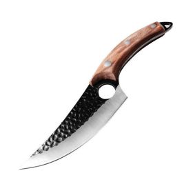 Butcher butcher for meat and bone with small scimitar(USPS Shipping) (Type: Kitchen Surpplice, Color: Brown)