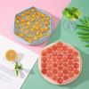 Hexagon Round Ice Cube Tray With Lid Mold For Freezer; 37pcs Sphere Ice Chilling Cocktail Whiskey Tea & Coffee