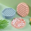 Hexagon Round Ice Cube Tray With Lid Mold For Freezer; 37pcs Sphere Ice Chilling Cocktail Whiskey Tea & Coffee