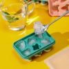 1pc Silicone Ice Cube Tray; 3 Cavities Silicone Popsicle Mold; Ice Maker Mold; Pink/Blue/Green
