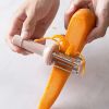 Stainless Steel Peeling Knife Grater Three-blade Melon Potato Planer Accessories