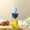 1pc Kitchen Oil Dispenser Bottle With Brush 2 In 1 Olive Oil Dispenser Bottle With Silicone Basting Brush And Dropper Glass Oil Bottle Convenient Cook