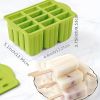 New Summer Ice Cream Tools With Wooden Sticks Silicone Popsicle Molds Custom Mini Silicone