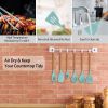 11Pcs Silicone Cooking Utensil Set Heat Resist Wooden Handle