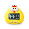 Kitchen Timer; Cute Cartoon Pig Electronic Countdown Timer; LCD Digital