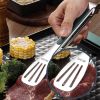 Non-Slip Stainless Steel Food Tongs  Cooking Tools Kitchen Accessories