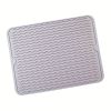 Silicone Dish Drying Mat With Water Collector Heat-resistant Table Placemat