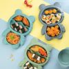 1pc Multi Functional Bear Shaped Dinner Plate Set