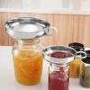 1pc; Thickened Stainless Steel Wide Mouth Funnel