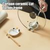 Cat Spoon Rest; Ceramic Cute Spoon Holder Rest For Stove Top