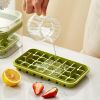 1pc Large Size 32/64 Slots Ice Mold Ice Tray Tray With Lid Ice Delivery Shovel; Creative 2-in-1 Ice Tray