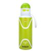 Tennis Pattern Straw Lid Water Bottle; Flip & Sip Double Stainless Steel Thermal Insulation; Sports Bottle; Outdoor Mug
