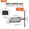 VEVOR Swivel Campfire Grill, Fire Pit Grill Grate over Fire Pits, Heavy Duty Steel Grill Grates