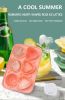 Ice Cube Tray; Rose Flower And Heart Shaped Ice Cube Mold; Food Grade Silicone Ice Ball Maker
