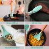 11Pcs Silicone Cooking Utensil Set Heat Resist Wooden Handle