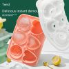 Ice Cube Tray; Rose Flower And Heart Shaped Ice Cube Mold; Food Grade Silicone Ice Ball Maker