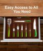 Adjustable Expandable Kitchen Utensils Drawer Organizer  For Bamboo Flatware Organizer