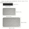 Memory Foam Bath Rug, Cobblestone Embossed Bathroom Mat, Rapid Water Absorbent And Washable, Non-Slip, Thick, Soft And Comfortable